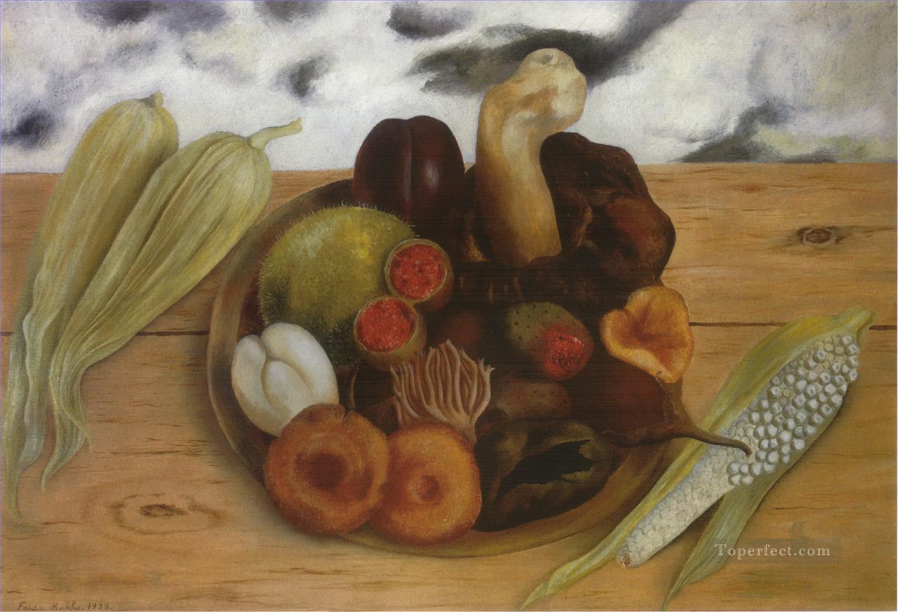 Frutos de la Tierra Decoración de bodegones de Frida Kahlo Pintura al óleo